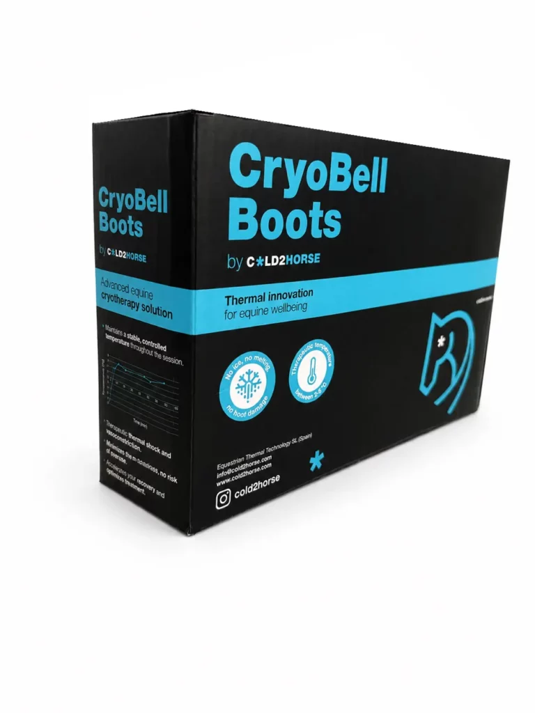Boîte des cloches de cryothérapie Cold2Horse CryoBell Boots