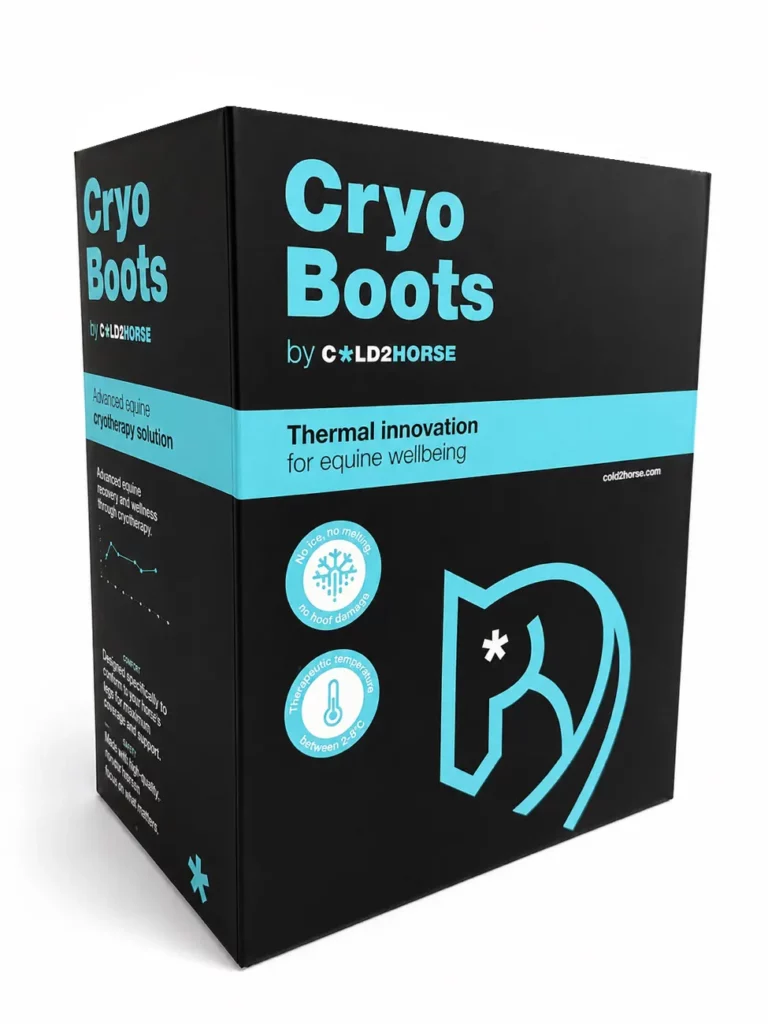 Boîte des guêtres de cryothérapie Cold2Horse CryoBoots